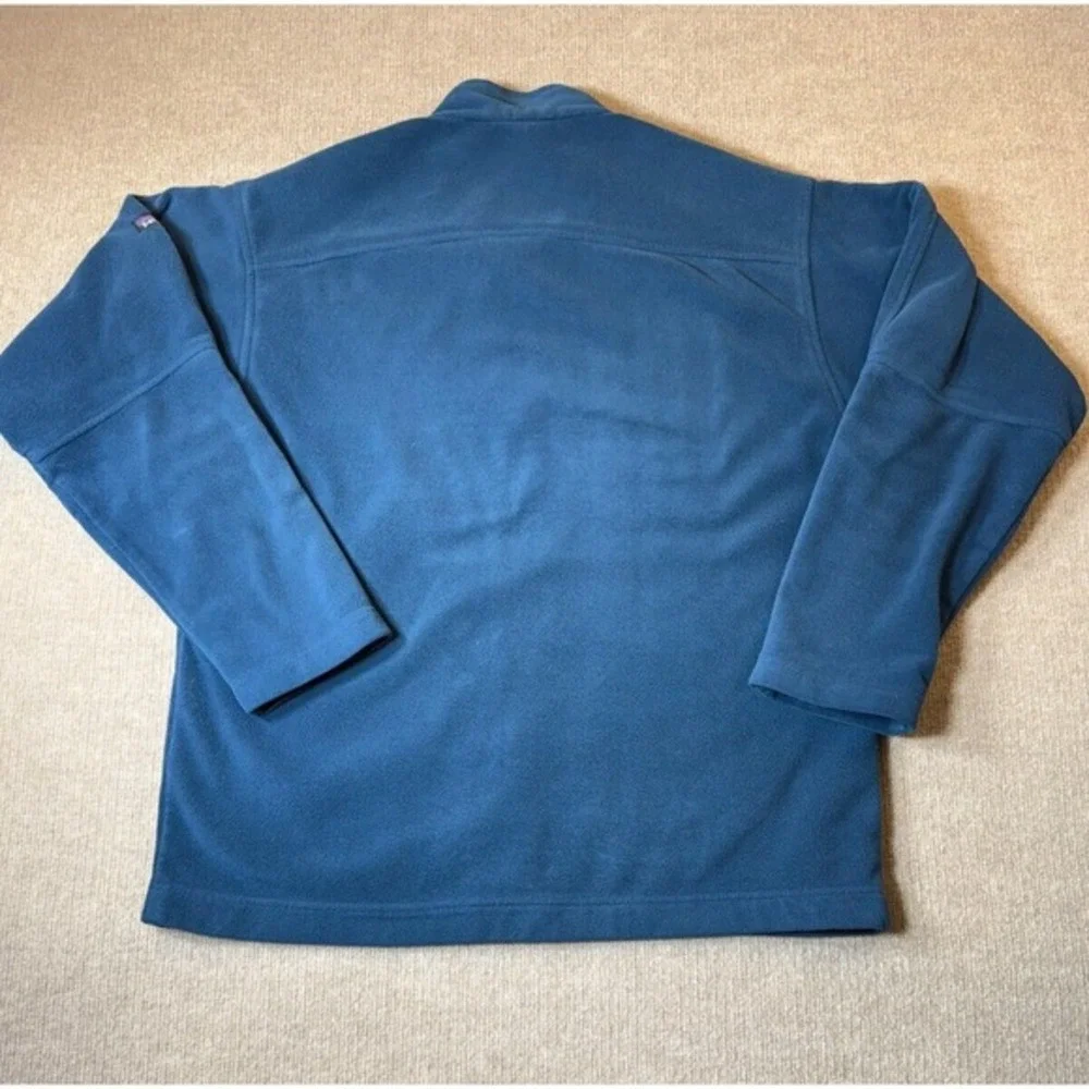 Patagonia Men's Large‎ Gray Full Zip Long Sleeve Zip Pocket Basic Fleece Jacket